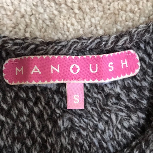 MANOUSH small brown sweater with back buttons - Picture 4 of 8